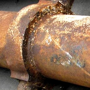 Corroded cylinder