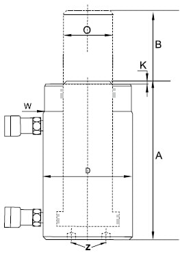 Double Acting Hydraulic Cylinder Diagram